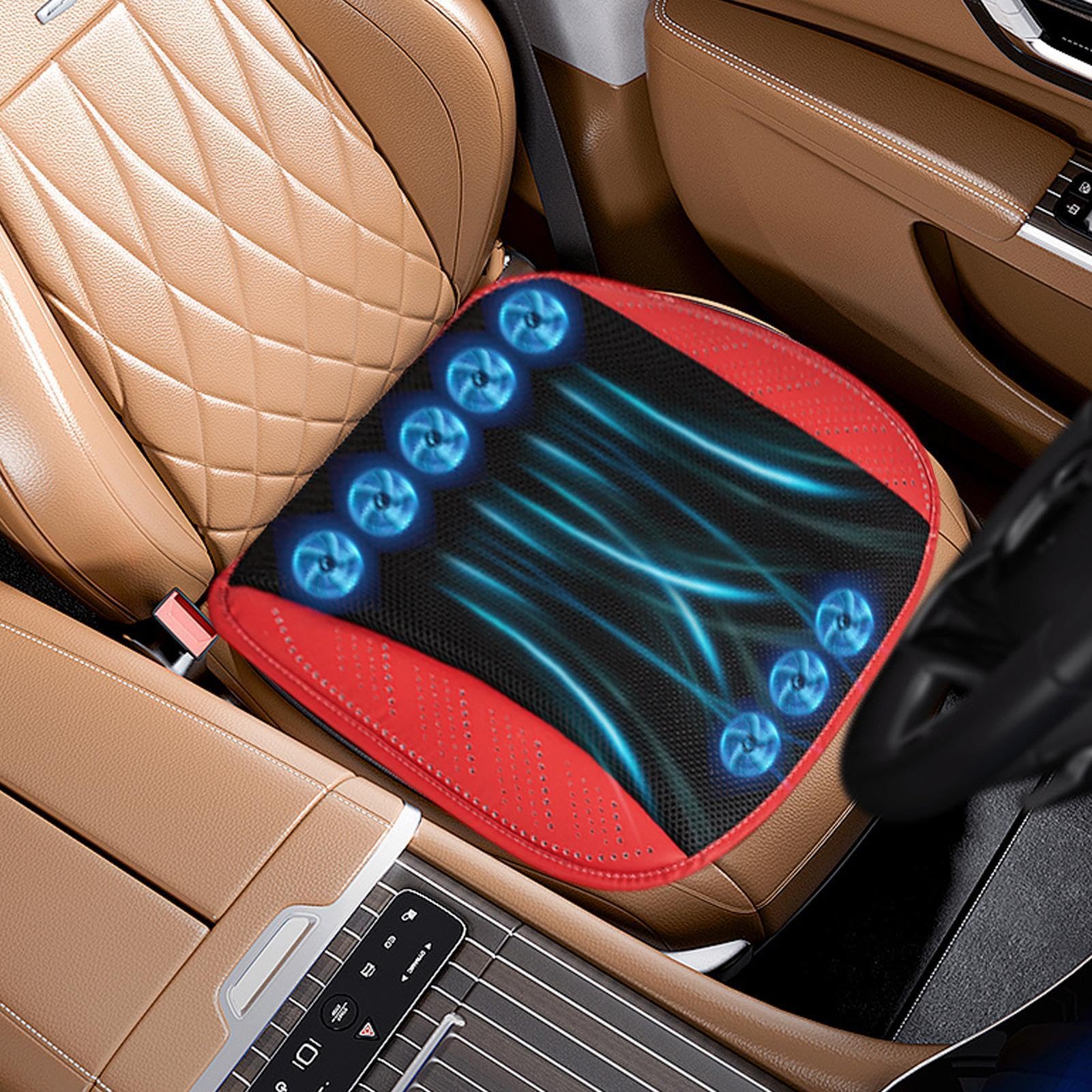 Raffreddatore Per Sedile Auto Ventilato Traspirante Anti-Sudore con | Cuscino Auto per Guidatore Passeggero Camion SUV Viaggi Lunghi Pendolarismo
