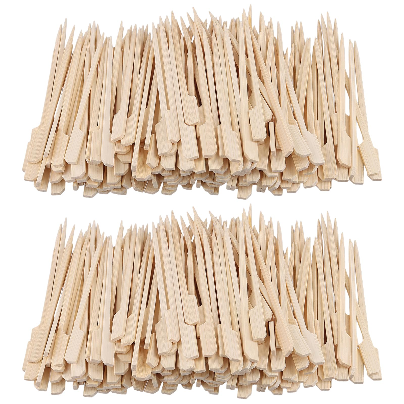 FUNSUEI 1000 spiedini in bambù da 12 cm, per finger food, piccoli spiedini in legno, per barbecue, buffet, frutta, snack