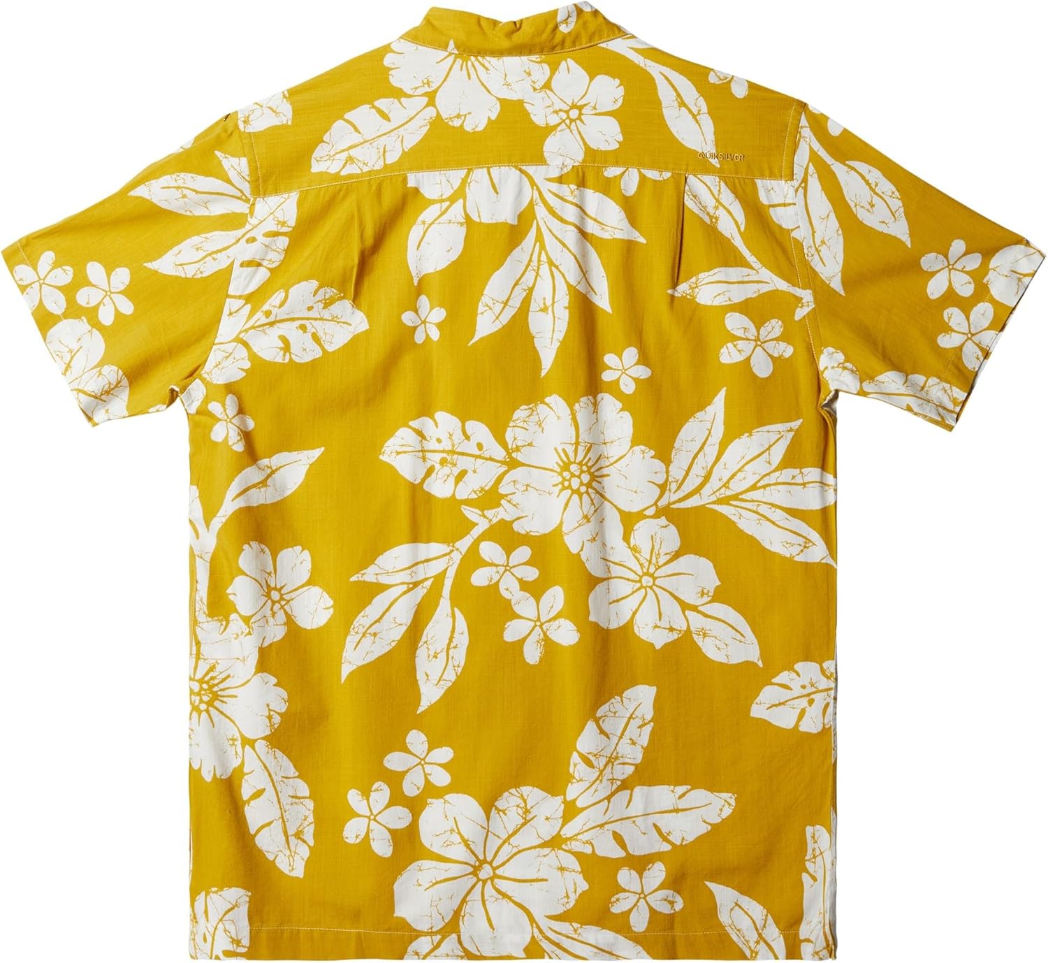 Quiksilver Men's Aqua Flower Button Up Collared Shirt