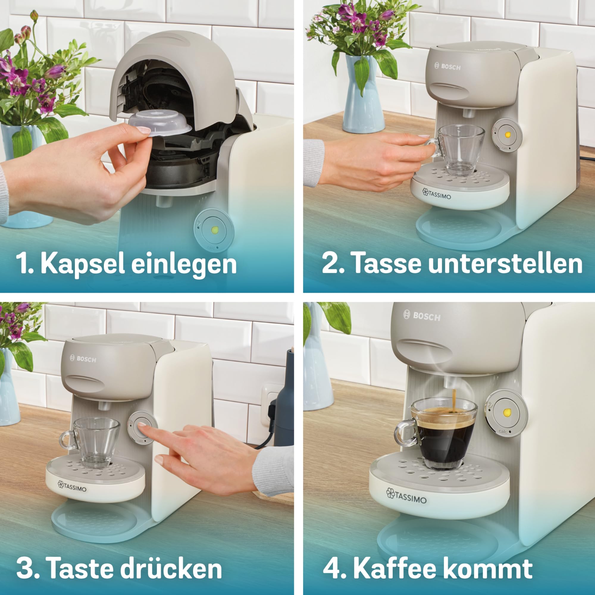 Bosch Tassimo Finesse TAS167P Kapselmaschine 1400 W 70 Getränke