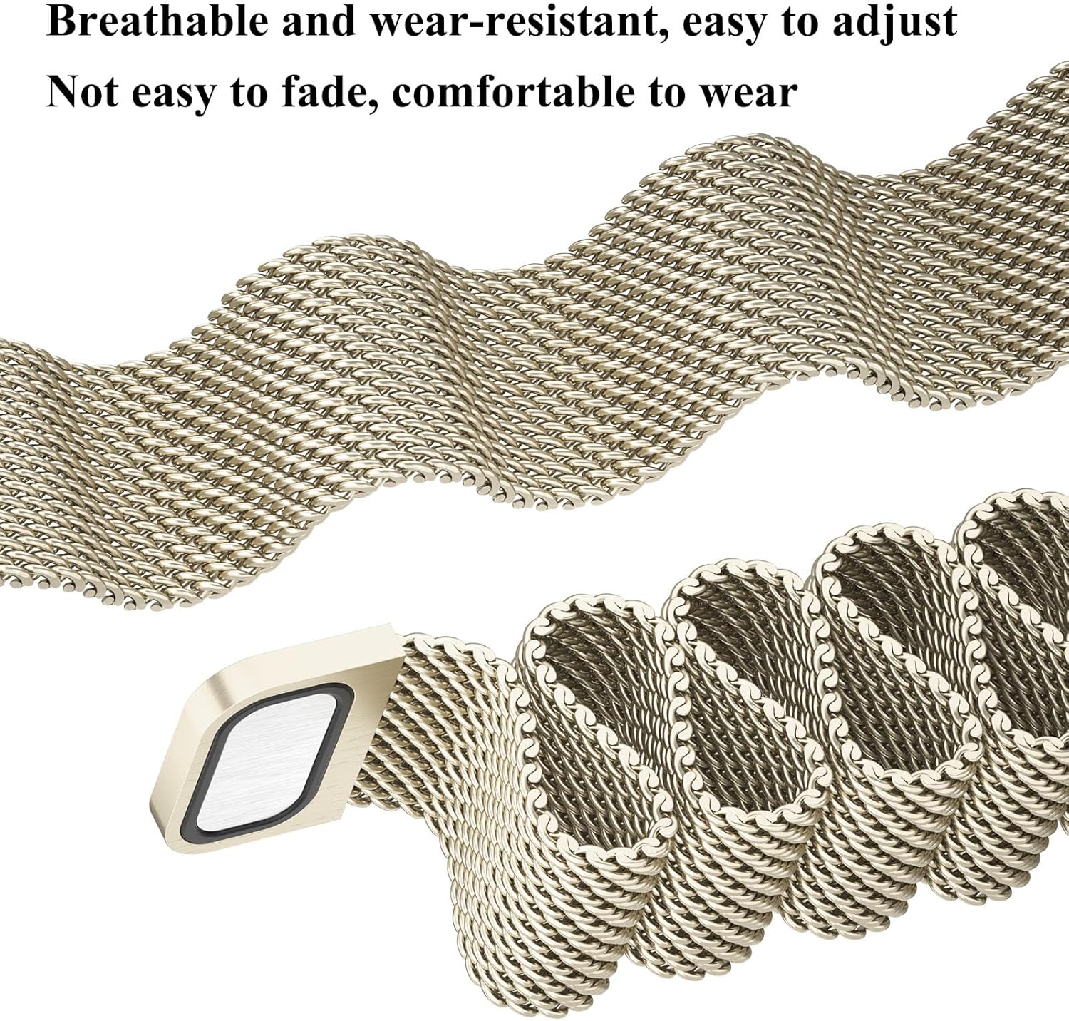 سوار شبكة من سامسونج متوافق مع ساعة جالاكسي فت 3 مصنوع من الست... - view 3