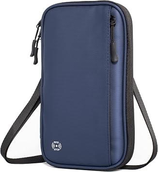 Travel Wallet Passport Holder with RFID Blocking Unisex Family Passport Holder, Portable and Foldable Unisex Travel Essentials, Used for Flight Tickets Credit Card, Money, ID, Gifts for Men and Women