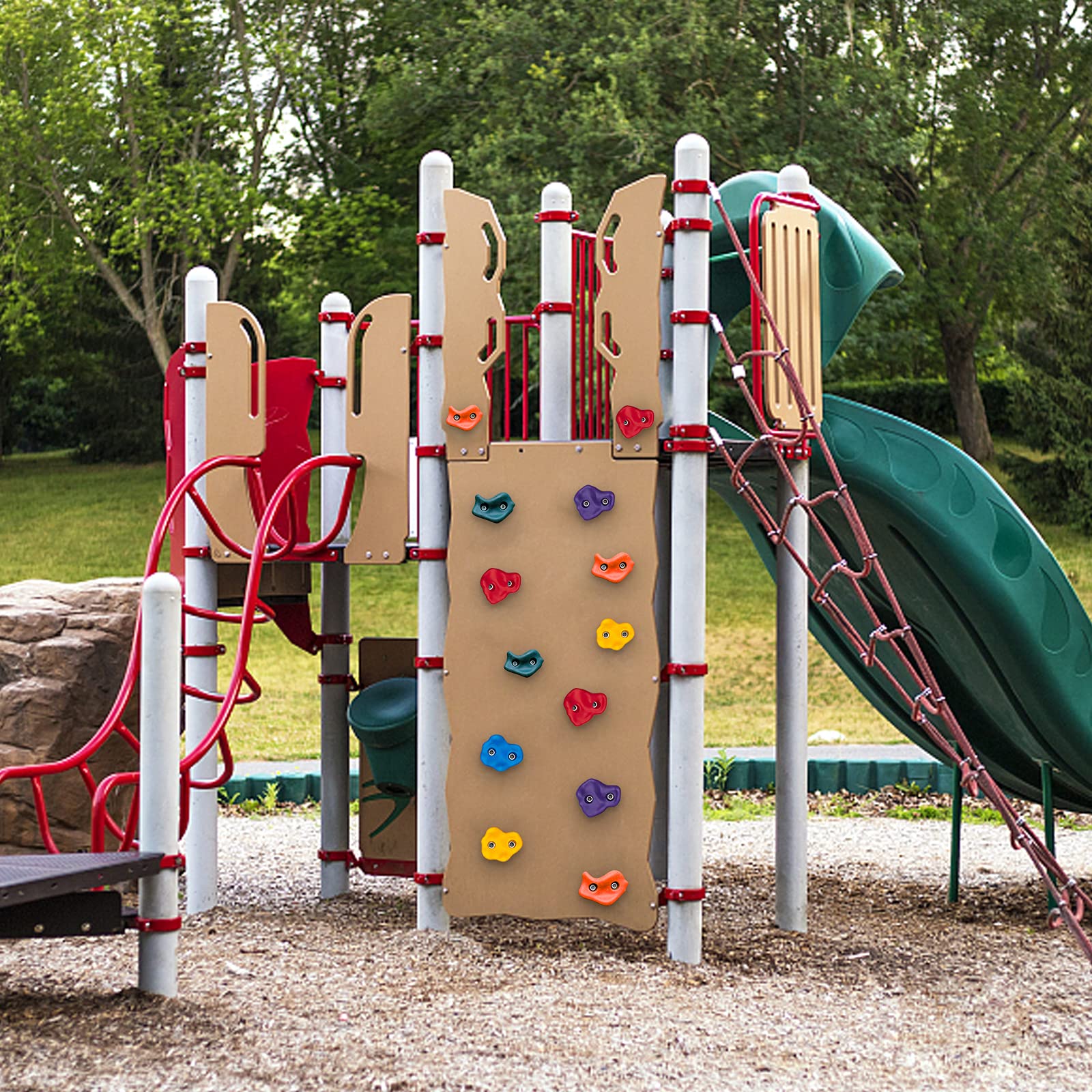 Trymaker Soportes de escalada, pared de escalada en roca para niños, juego de 20 empuñaduras de escalada para niños y adultos al aire libre