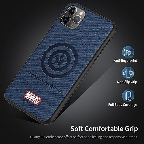 Miniatura 4 de IRON SPIDER Funda para iPhone 11 Pro Max, con personaje de superhéroe iPhone 11 Pro Max, funda de piel (azul)
