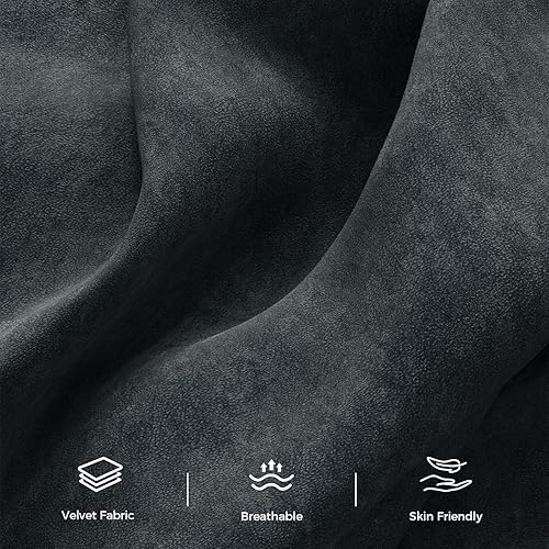 Miniatura 5 de Sofá cama futón de 89 pulgadas, cómodo sofá cama futón con 2 almohadas cuadradas, sofá cama convertible con respaldo y reposabrazos ajustables, sofá