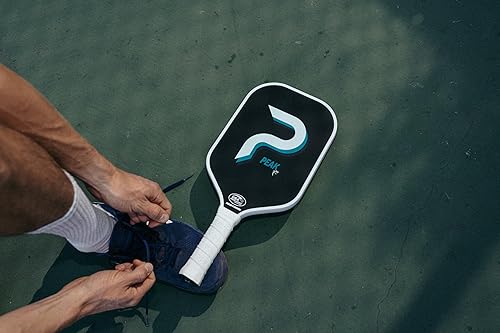 Miniatura 4 de Pala de pickleball The Peak Pro USA Pickleball aprobada  T700 paleta de pickleball de fibra de carbono cruda con agarre acojinado, 0.63 pulgadas de