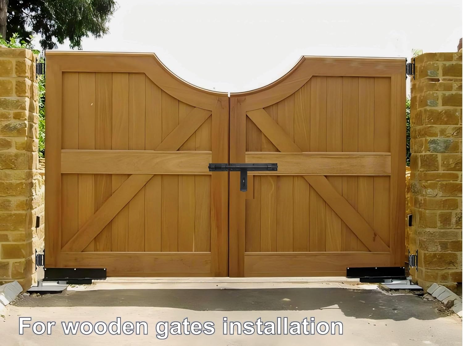 Heavy Duty Gate Hinges 7in 1100lbs - Bolt/Weld On Roller Bearing Hinges for Wood & Metal Gates, 90° Inward/Outward Swing, Fence/Barn/Driveway Use, 2 Pack