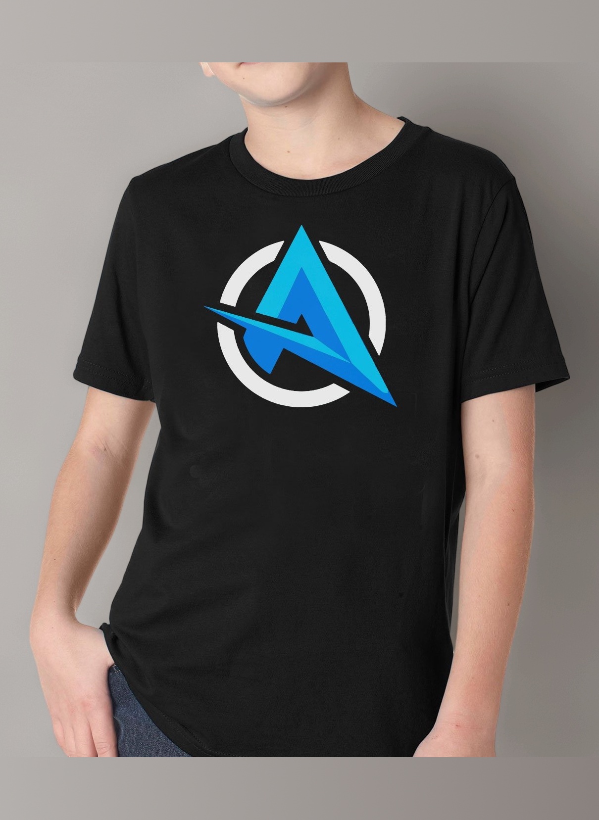 Ali-A Black T-Shirt Top Tee - Game Internet Online Video Gamer Streamer Commentary Vlogger Live Stream Youtuber You Tube Gameplay Logo Gifts Presents