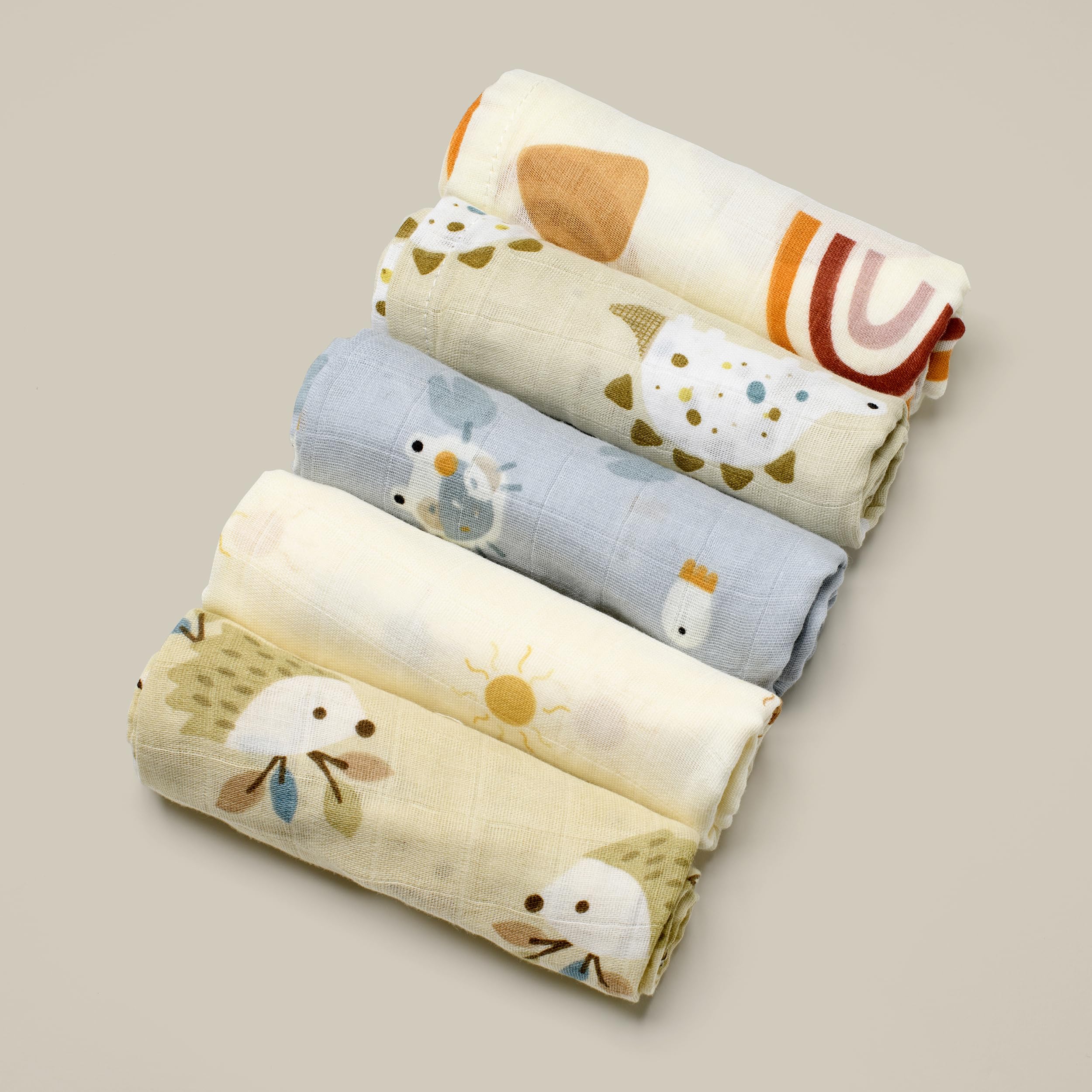dinka! Baby Muslin Cloths, 100% Cotton Muslin Blanket for Delicate Skin - Image 2