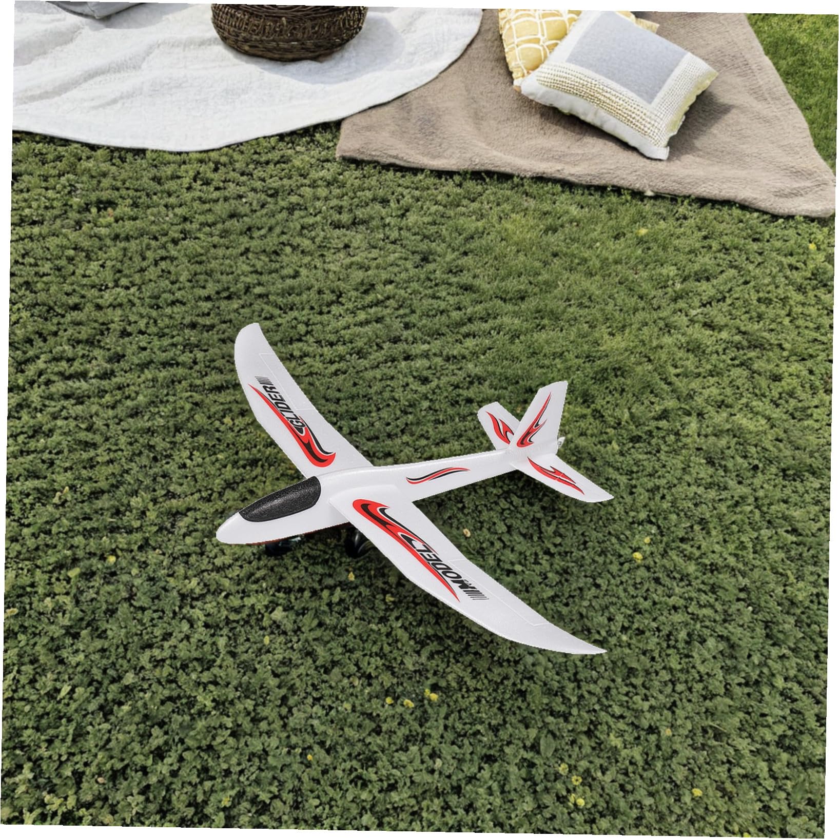 Toyvian 2 Aviones de Espuma para Lanzar a Mano, Avión Planeador Grande de Espuma de 99 Cm para Que Los Niños Jueguen Al Aire Libre Y para Cumpleaños.