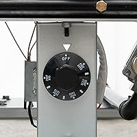 Vista 7 de KoolMore Freidora comercial de propano líquido de pie de 40 libras con 90,000 BTU en acero inoxidable, certificación ETL (KM-FDF40-LP)