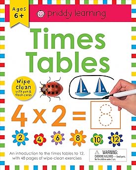 Wipe Clean Workbook: Times Tables (enclosed spiral binding)