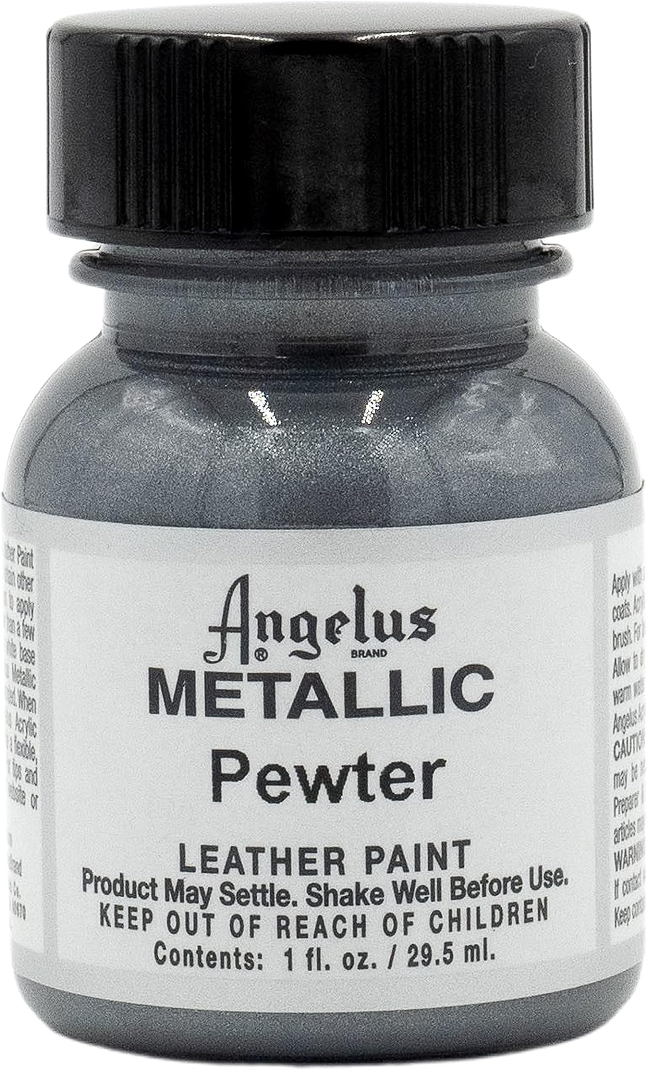 Metallic Leather Paint, 1 oz., Pewter