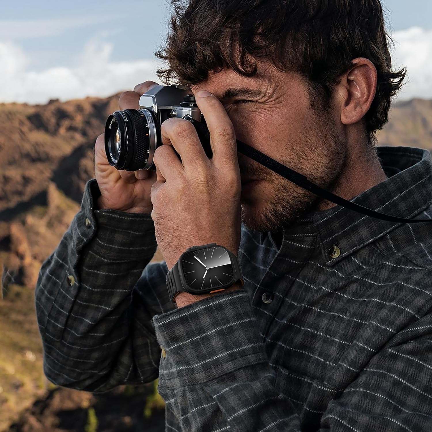 Easuny Magnetic Loop Compatible with Apple Watch Ultra 3 2 1 Bands for Men 49mm 46mm 45mm 44mm, Sport Silicone Breathable Watch Strap for iWatch Series 11 10 9 SE 8 7 6 5 4 Ultra 3/2/1