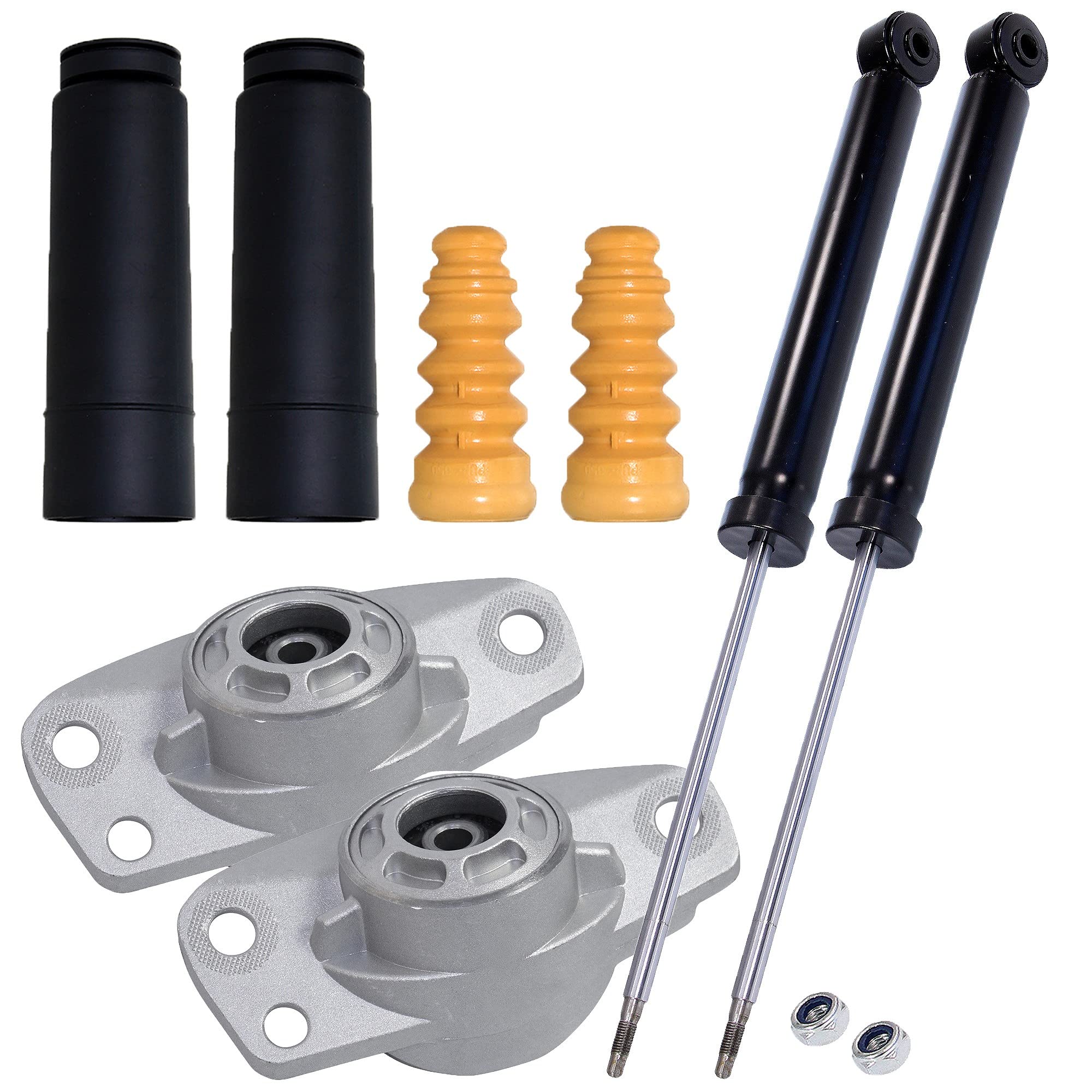 ATEC Germany GERMANIA 2x ammortizzatore a gas a pressione montante posteriore incl. | Compatibile con: Audi A3 Cabriolet, VW Golf Plus V, Golf V, Golf VI, Scirocco III