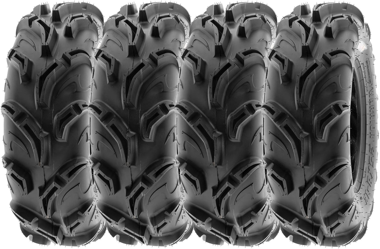 SunF ATV Tires 27x9-12 27x9x12 Mud v-shape Muddy 6 PR A048 - SET of 4