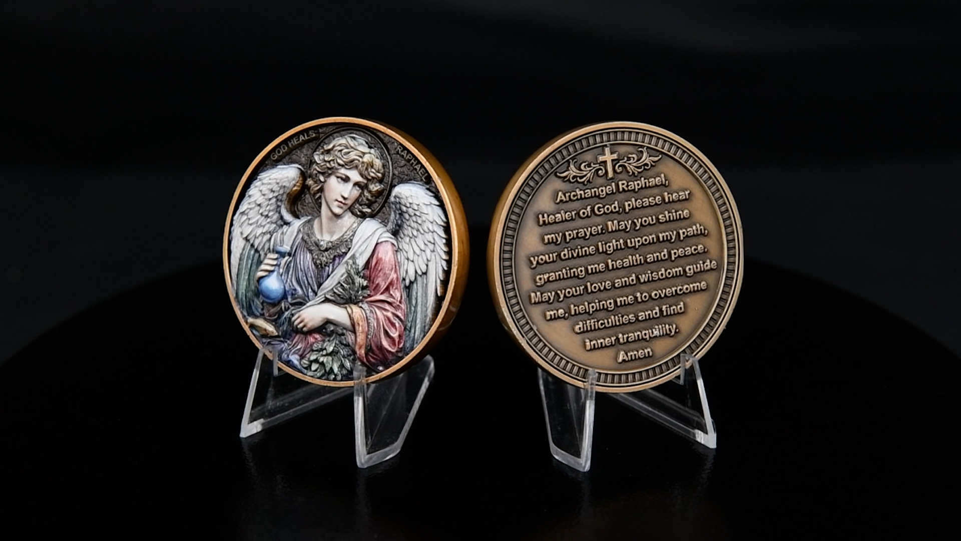 Amazon.com: Archangel Raphael Challenge Coin - Saint of Healing