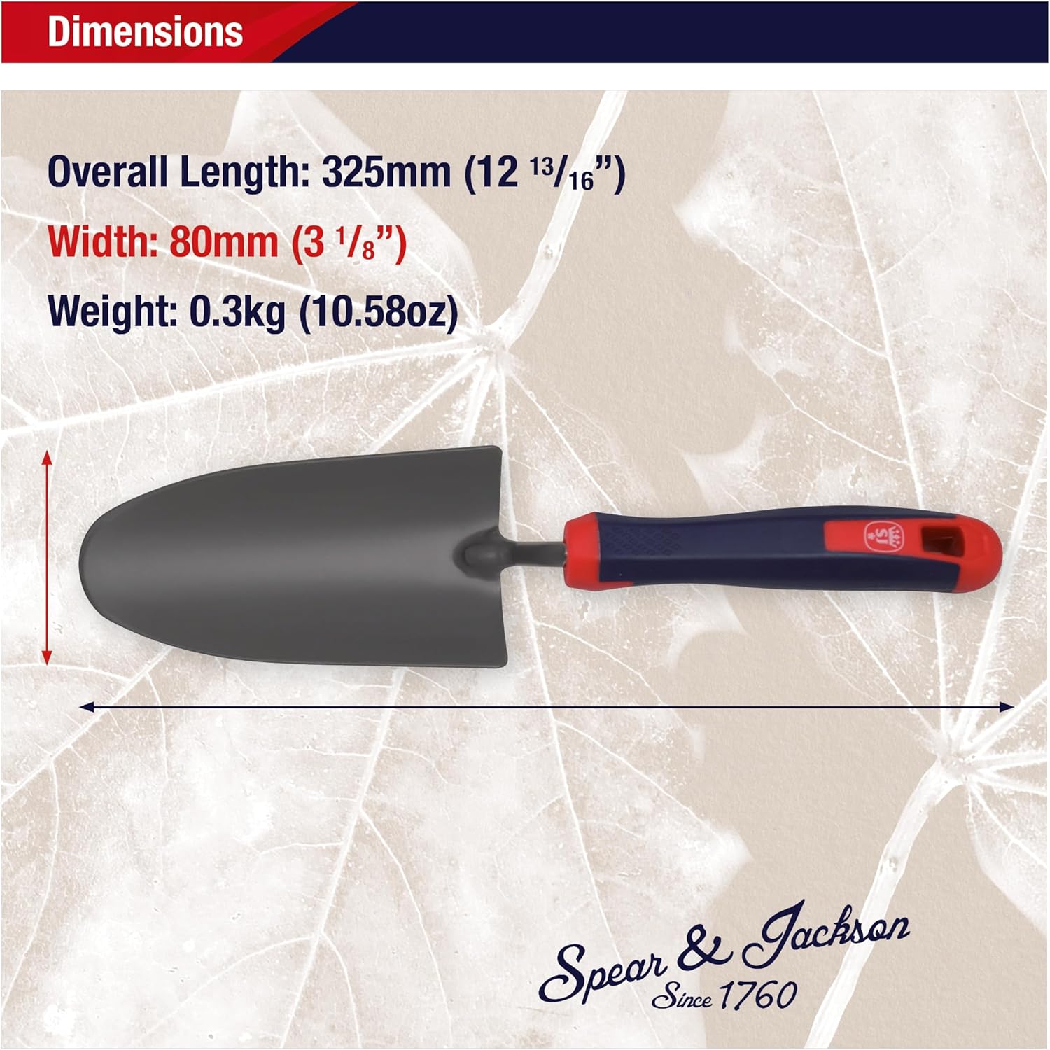 Spear & Jackson 2058NS Select Carbon Steel Hand Trowel