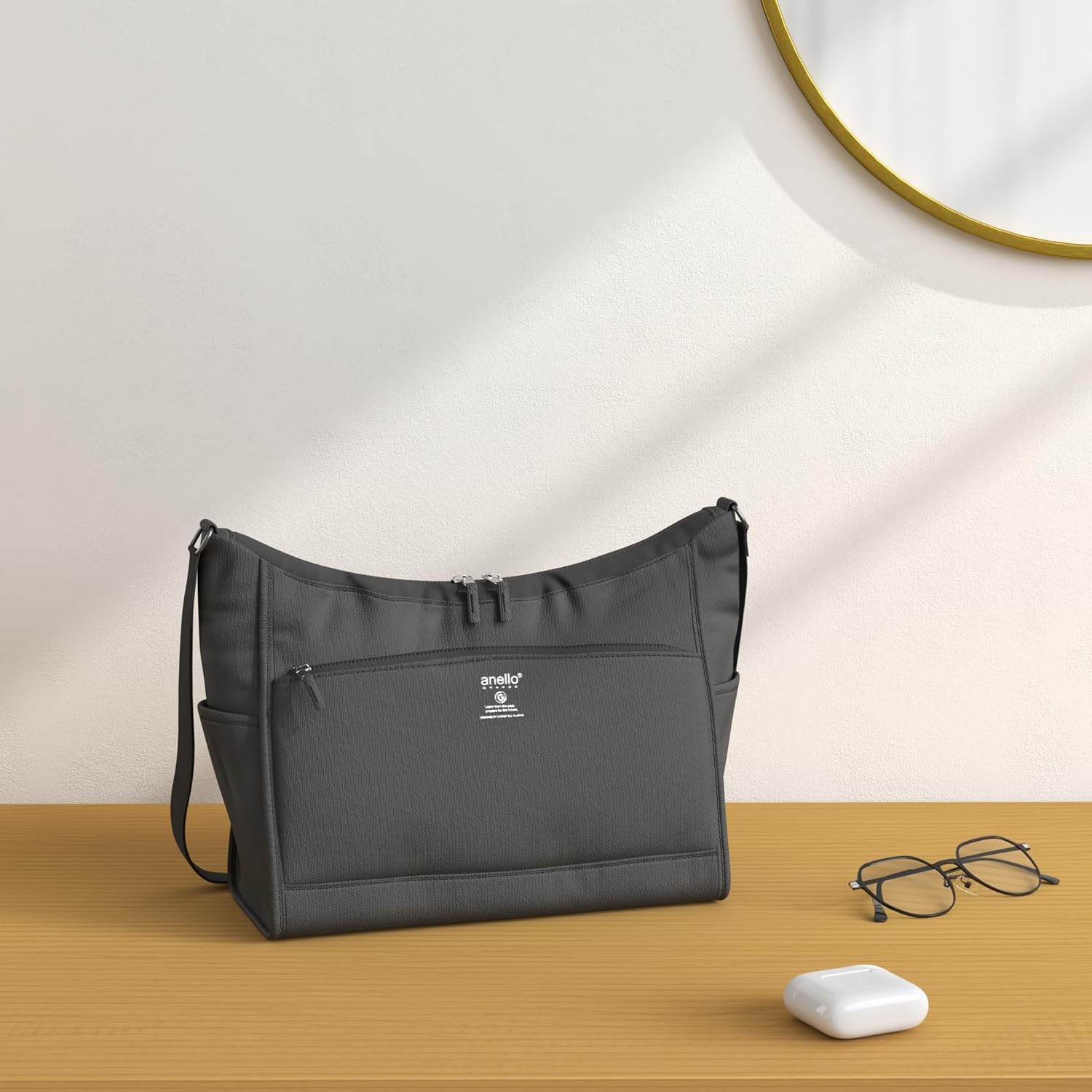 [アネロ グランデ] ショルダーバッグ A5 軽量/撥水/多収納 CABIN GTM0172Z