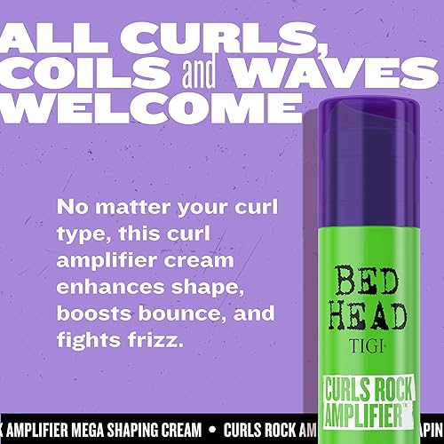 Miniatura 7 de Bed Head by TIGI Curls Rock Amplifier - Crema de cabello rizado para rizos definidos 382 onzas líquidas