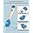 Deejoy Toddler Utensils, Self-feeding Flatware Set withTravel Case, Baby Spoons and Forks with Silicone Bendable Handle, Easy Grip Heat-Resistant, Ideal for Kids, Stage 2 (Blue)