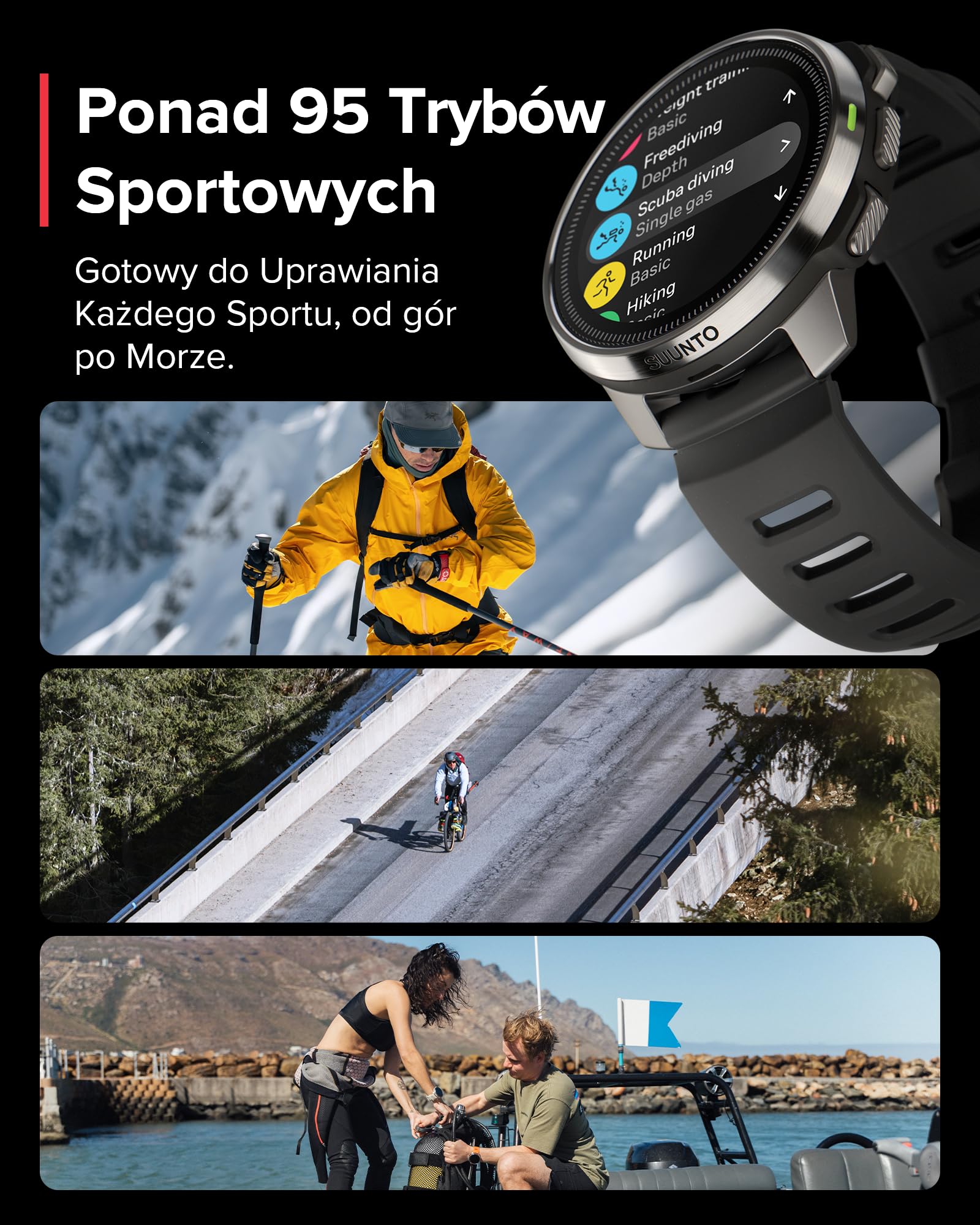 SUUNTO Ocean Komputer nurkowy, wodoszczelny do 100 m