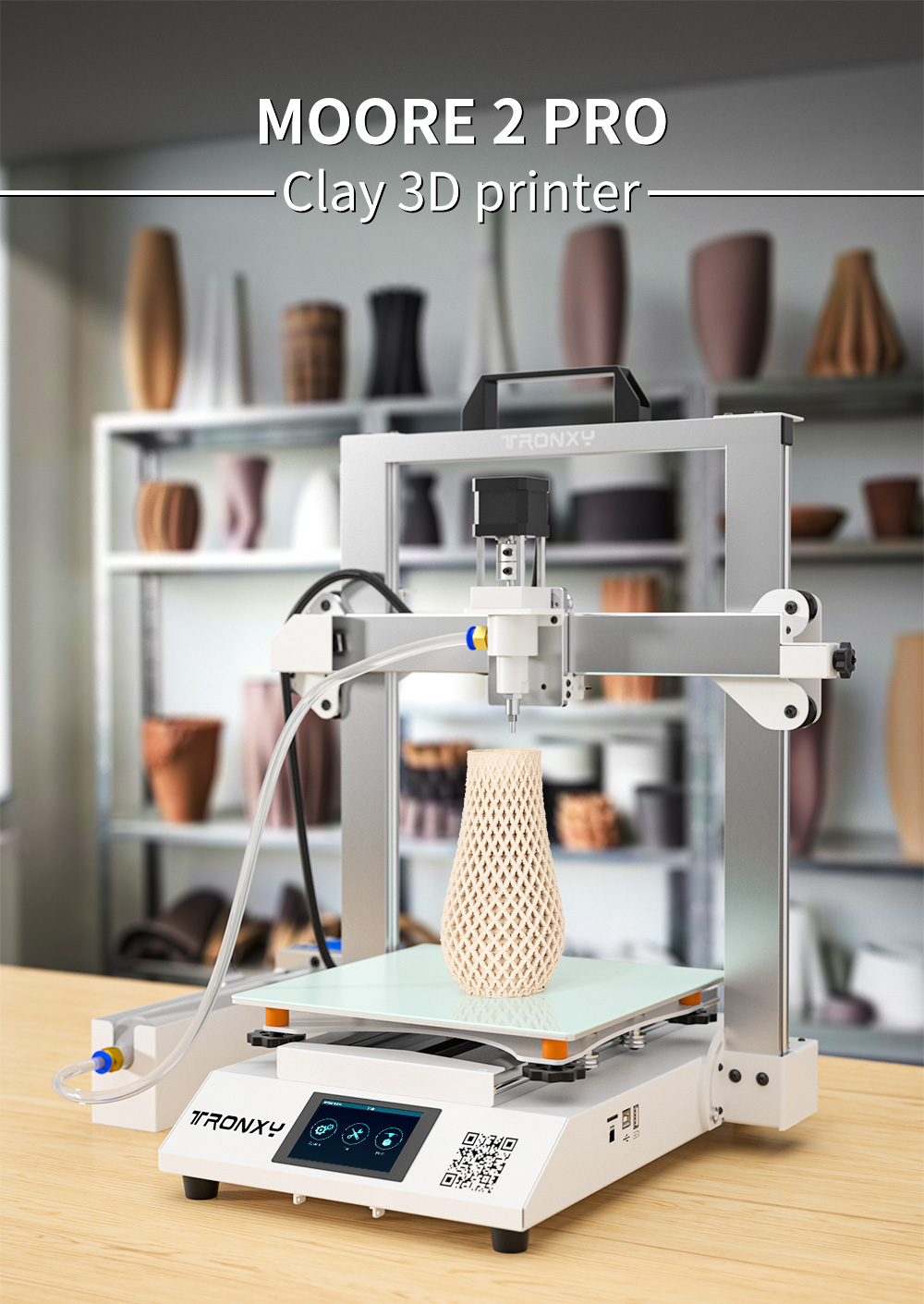 TRONXY 3D Printers Moore 2Pro Clay 3D Printer Building Size