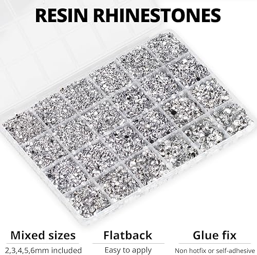 Miniatura 3 de B7000 - Pegamento transparente con 20100 diamantes de imitación plateados transparentes para manualidades, ropa, decoración de ropa, zapatos de