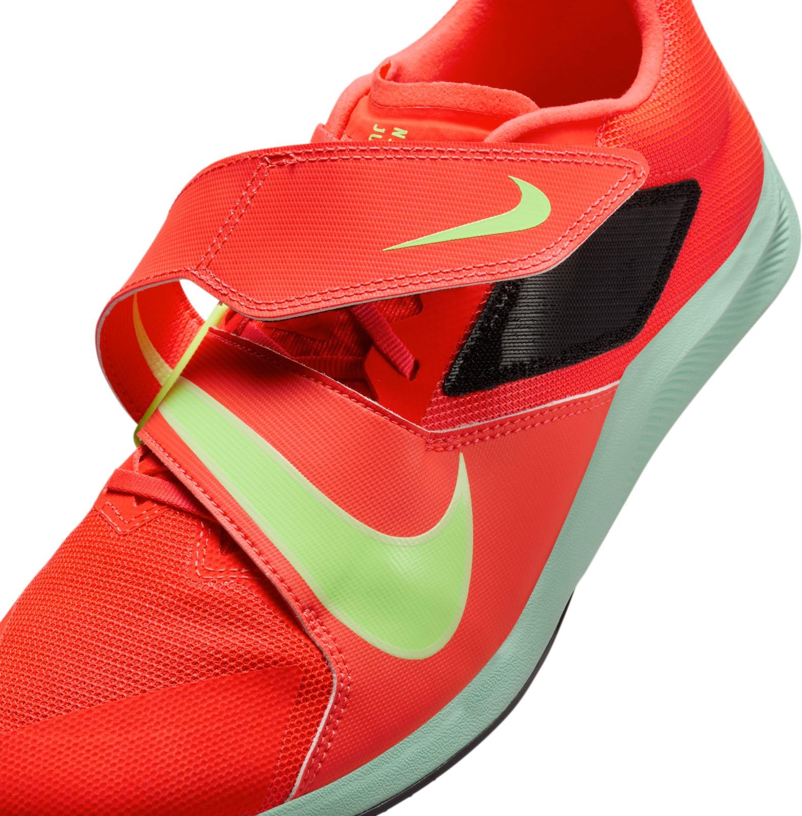 Nike Rival Jump Track & Field Jumping Spikes (DR2756-600, Bright Crimson/Lime Blast/Hyper Orange/) Size 7.5