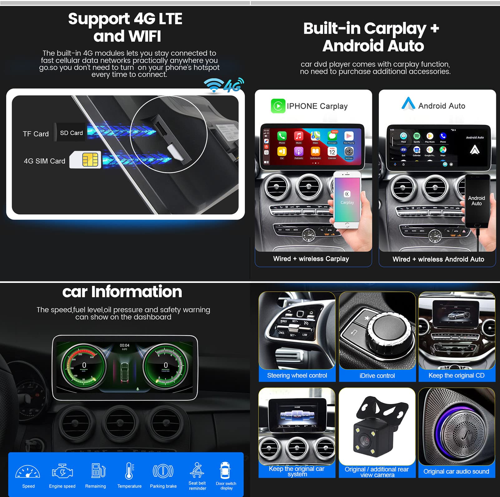 Amazon.co.jp: Android 12 カーステレオ GPS Sat Nav メルセデスベンツ