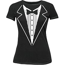 P&B Tuxedo White Funny Womens T-Shirt