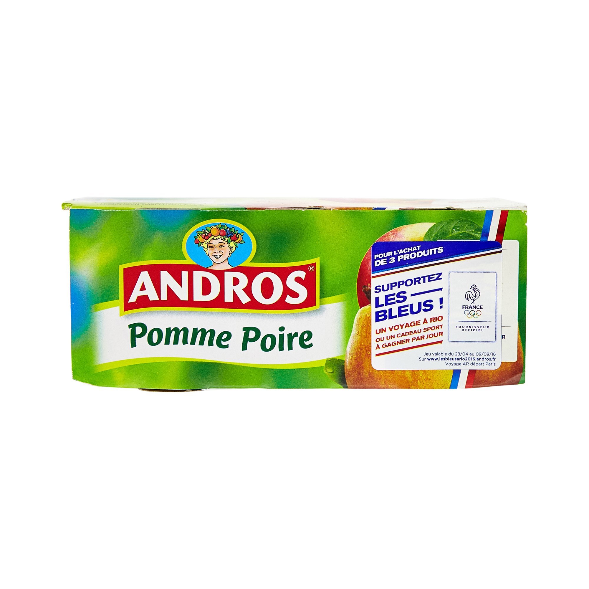 Andros Pomme Poire 4 x 100 g