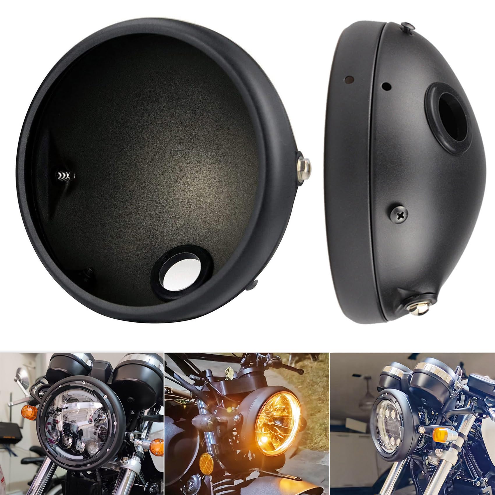 Base Moto 7 Pollici Retro LED Shell Modificato