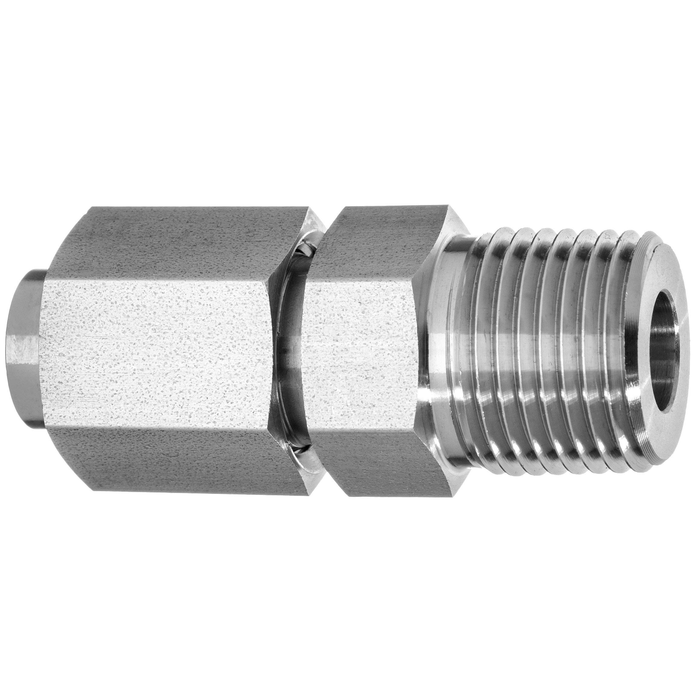 USA SEALING ZUSA-TF-37FL-6 Stainless Steel Flared Tube Fittings, Male Straight: 1/2
