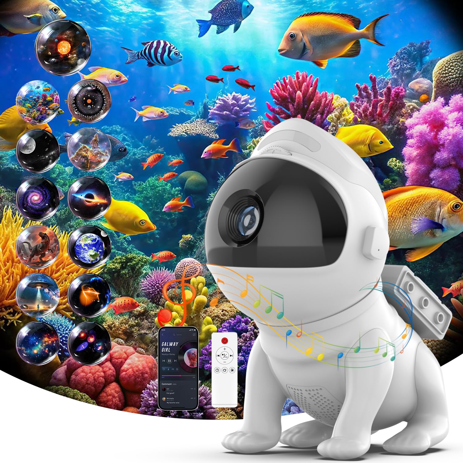Photo 1 of [JUST THE PROJECTOR] SOMKTN Galaxy Projector Pro Star Projector