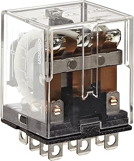Omron LY3-AC24 General Purpose Relay, Standard Type, Plug-In/Solder Terminal, Standard Bracket Mounting, Single Contact, Triple Pole Double Throw Contacts, 80 mA at 50 Hz and 67 mA at 60 Hz Rated Load Current, 24 VAC Rated Load Voltage