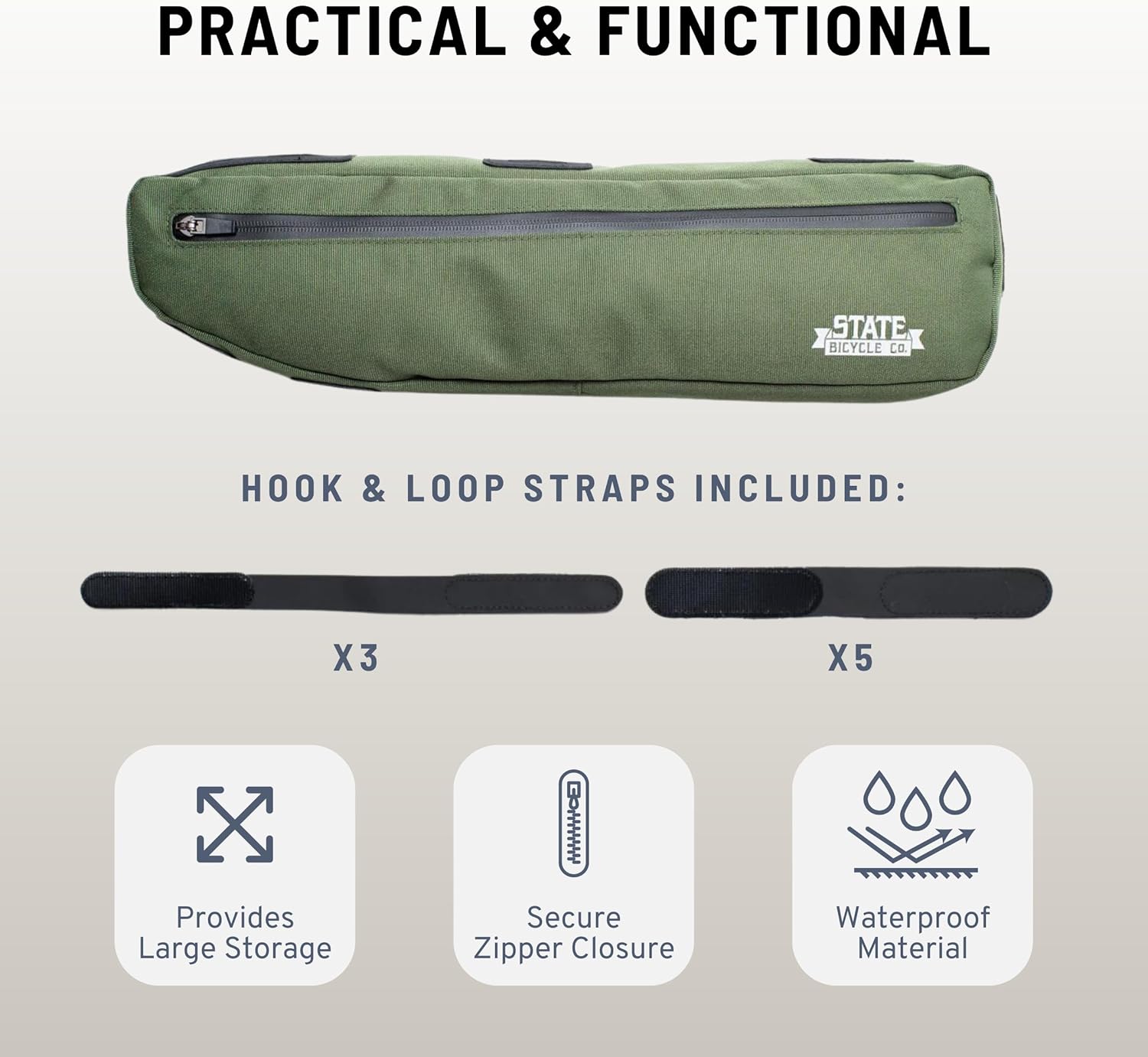 State Bicycle Co. Bicycle Accessories. Top Tube Framebag. Bag
