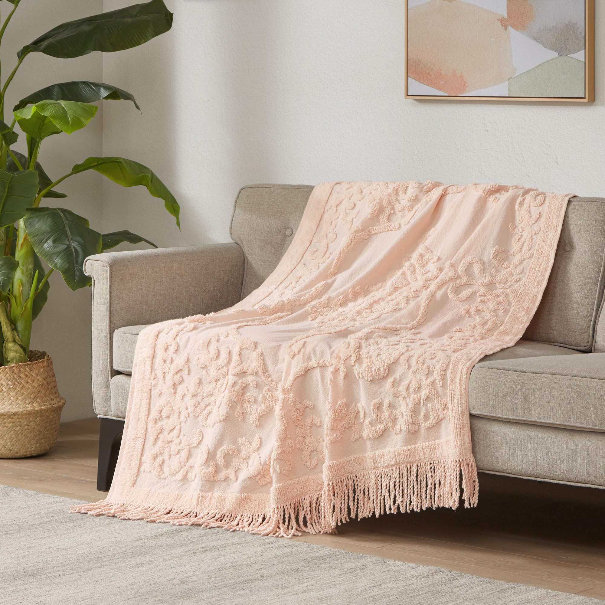 Amazon.com: Madison Park 100% Cotton Tufted Chenille Design With