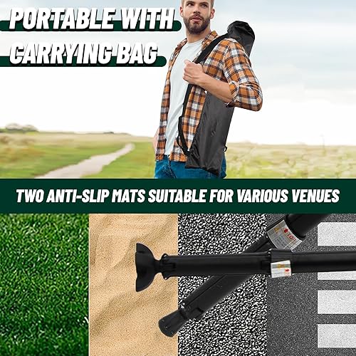 Miniatura 8 de Bastón ajustable con asiento plegable ligero, silla de caña portátil para adultos y personas mayores, bastón con asiento para viajes, senderismo,