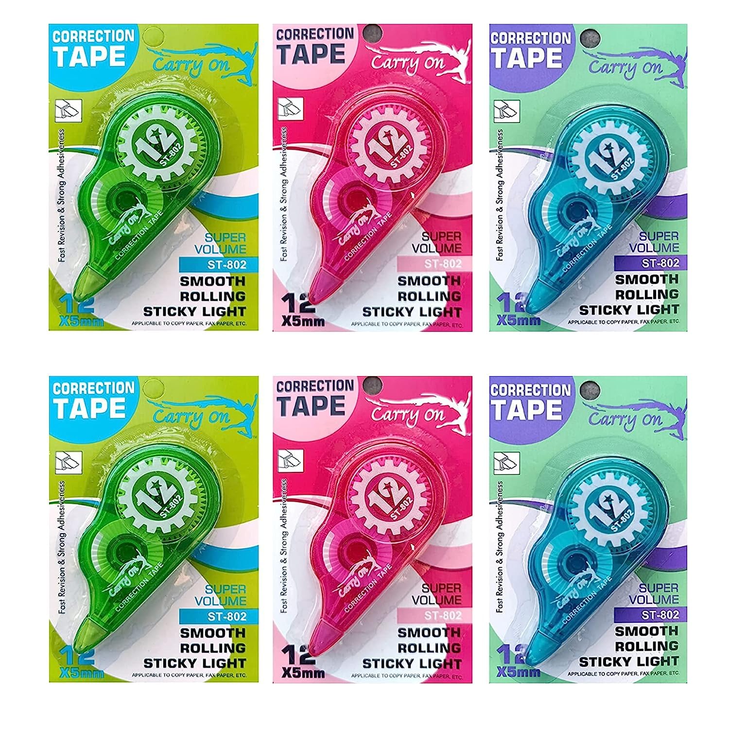 Pass & Play Long Mistake Clear Correction Tape Strong Adhesive Tape