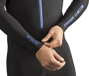 Amazon.com: Cressi Skin Full Body Rash Guards, Black/Blue, XS