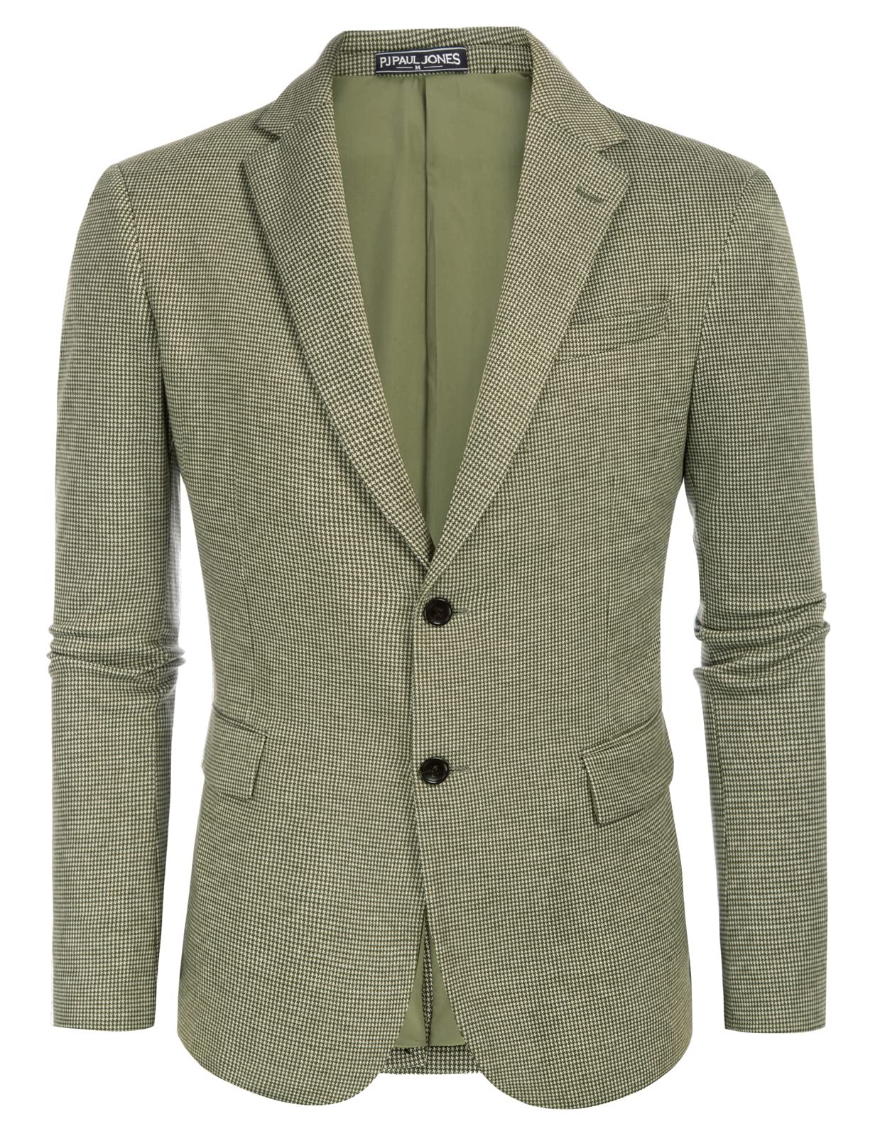 pj paul jones PAUL JONES Men's Slim Fit One Button Blazer Jacket Casual Suit Jacket-picture-18