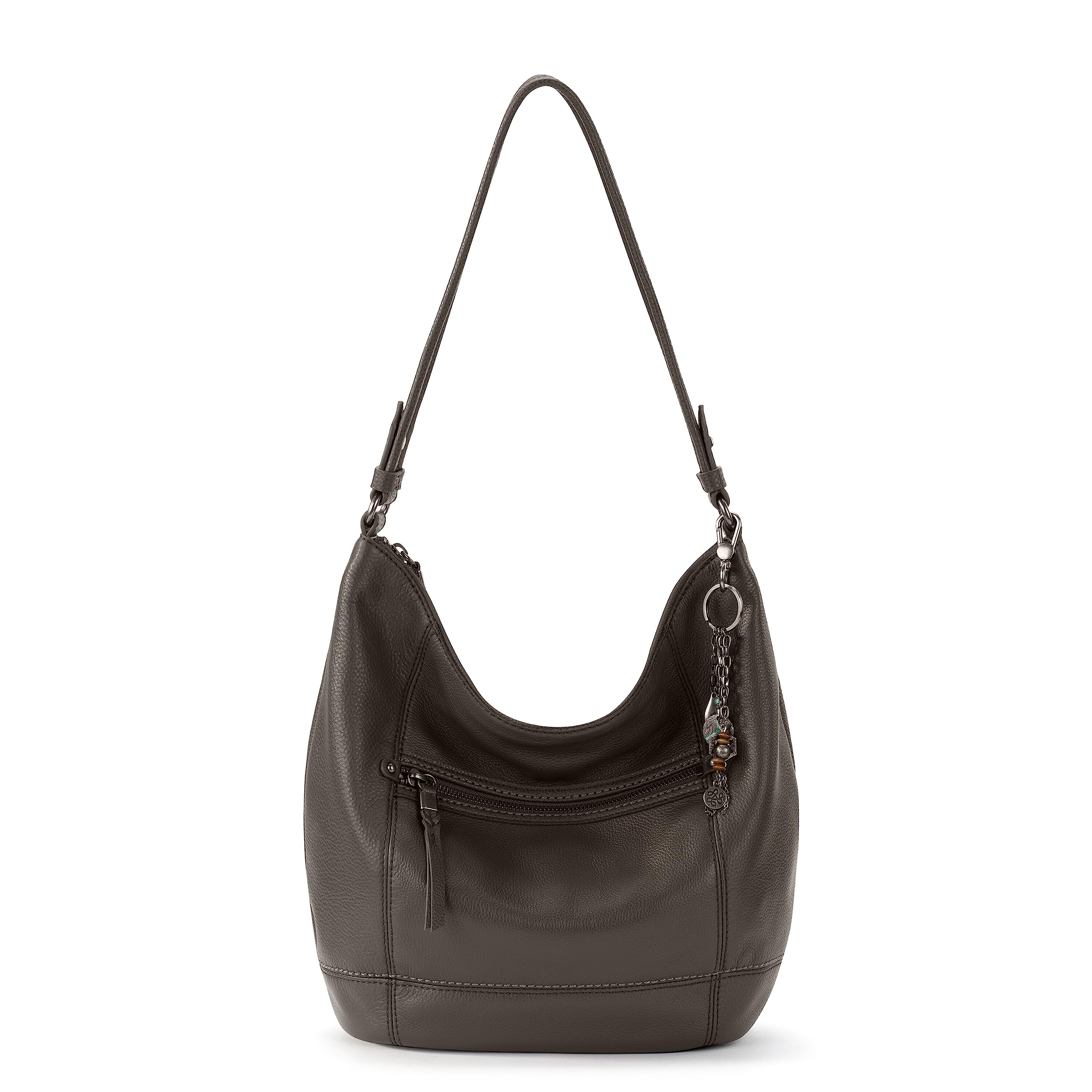 The Sak Sequoia Leather Hobo Bag - Large Slouchy Shoulder Purse, Zip Pocket