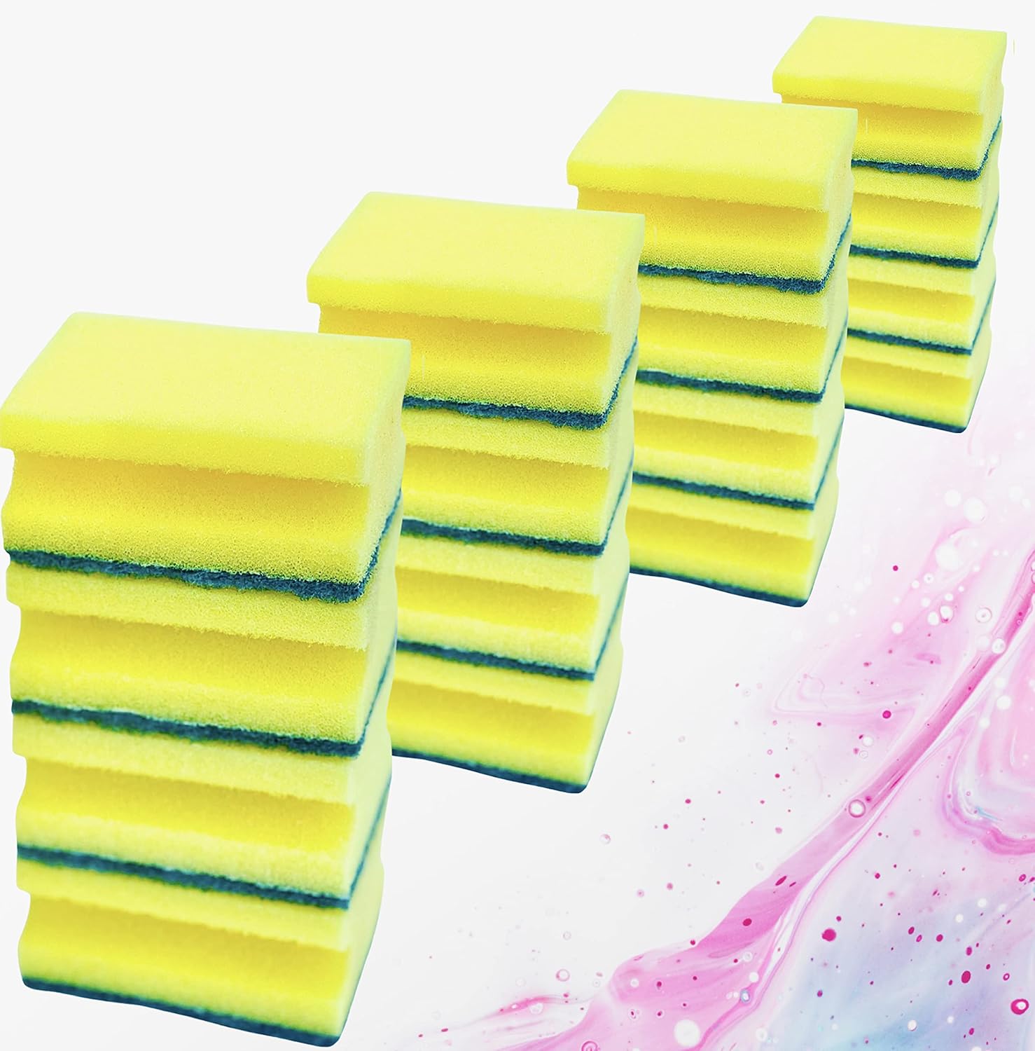 Absorbent Kitchen Dishes Washing Up Spons, Fo, Standard