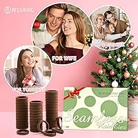 Vista 2 de Coleteros para cabello grueso o fino, elásticos, para niña o mujer, sin costuras, suaves, 100 piezas