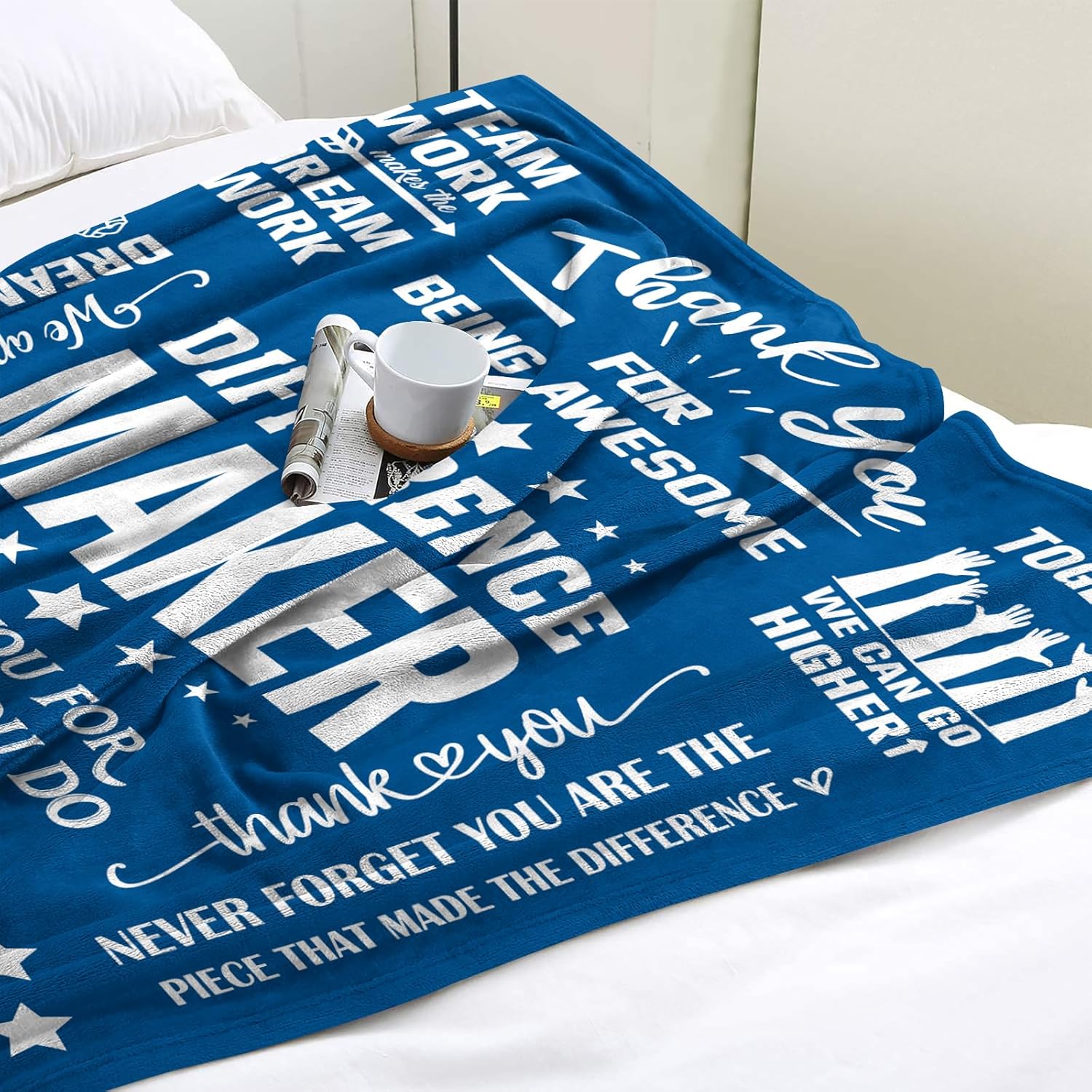 Thank You Gifts for Men, Employee Gifts, Employee Appreciation Gifts, Best Team Gifts for Employees from Boss, Thank You Gifts for Coworkers Employees Blanket 60" x 50" - Image 3