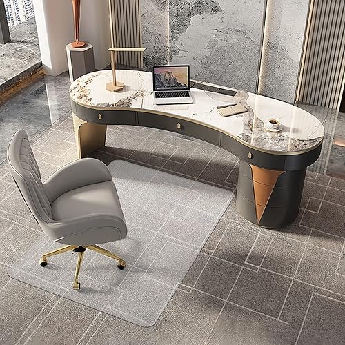 Miniatura 2 de Naturehydro Tapete para silla para alfombra, protector de piso de plástico transparente de 48 x 30 x 0.09 pulgadas de grosor para silla de