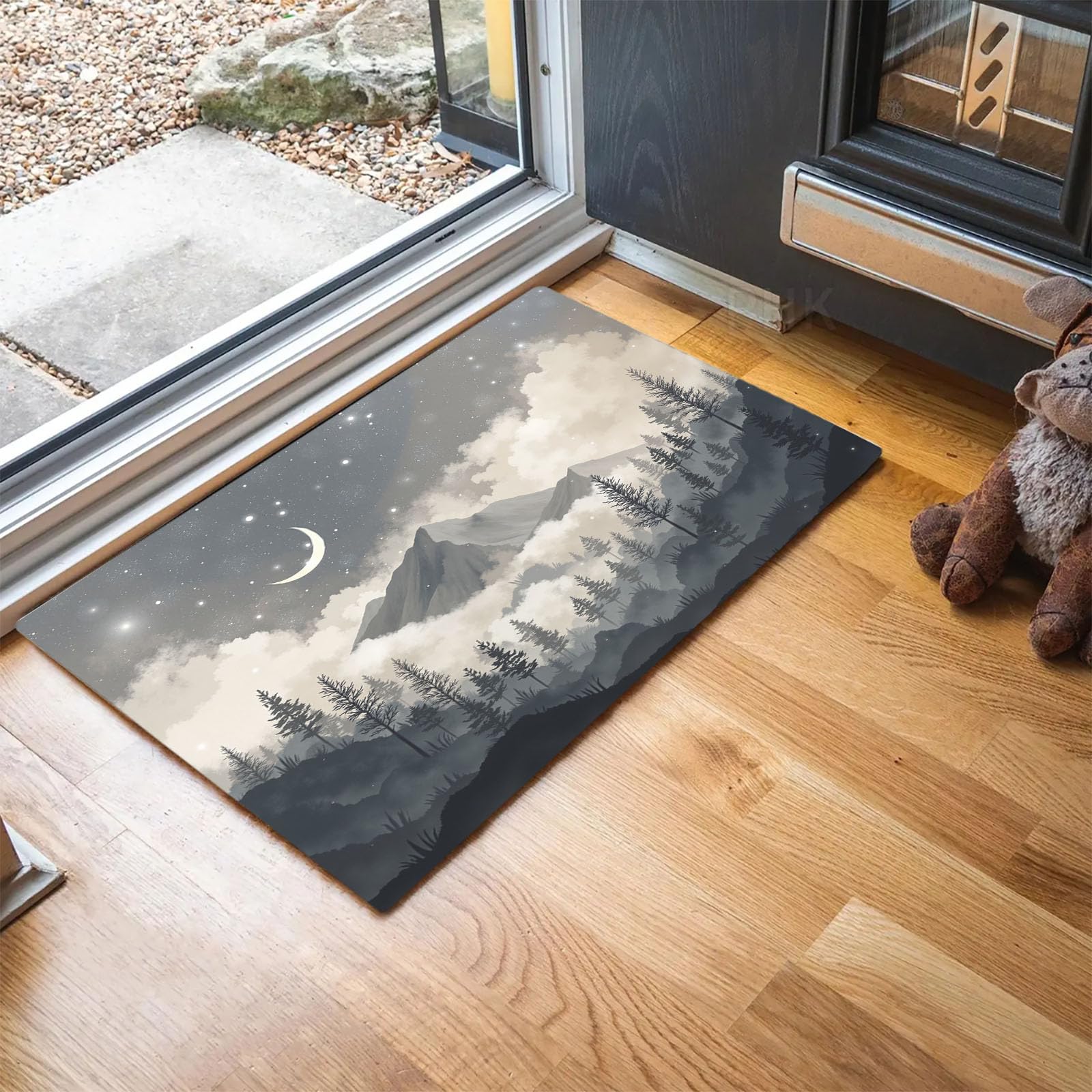 Tapis de Porte Antiderapant Profil Bas 60x90 cm Absorbant pour Cuisine et Entree