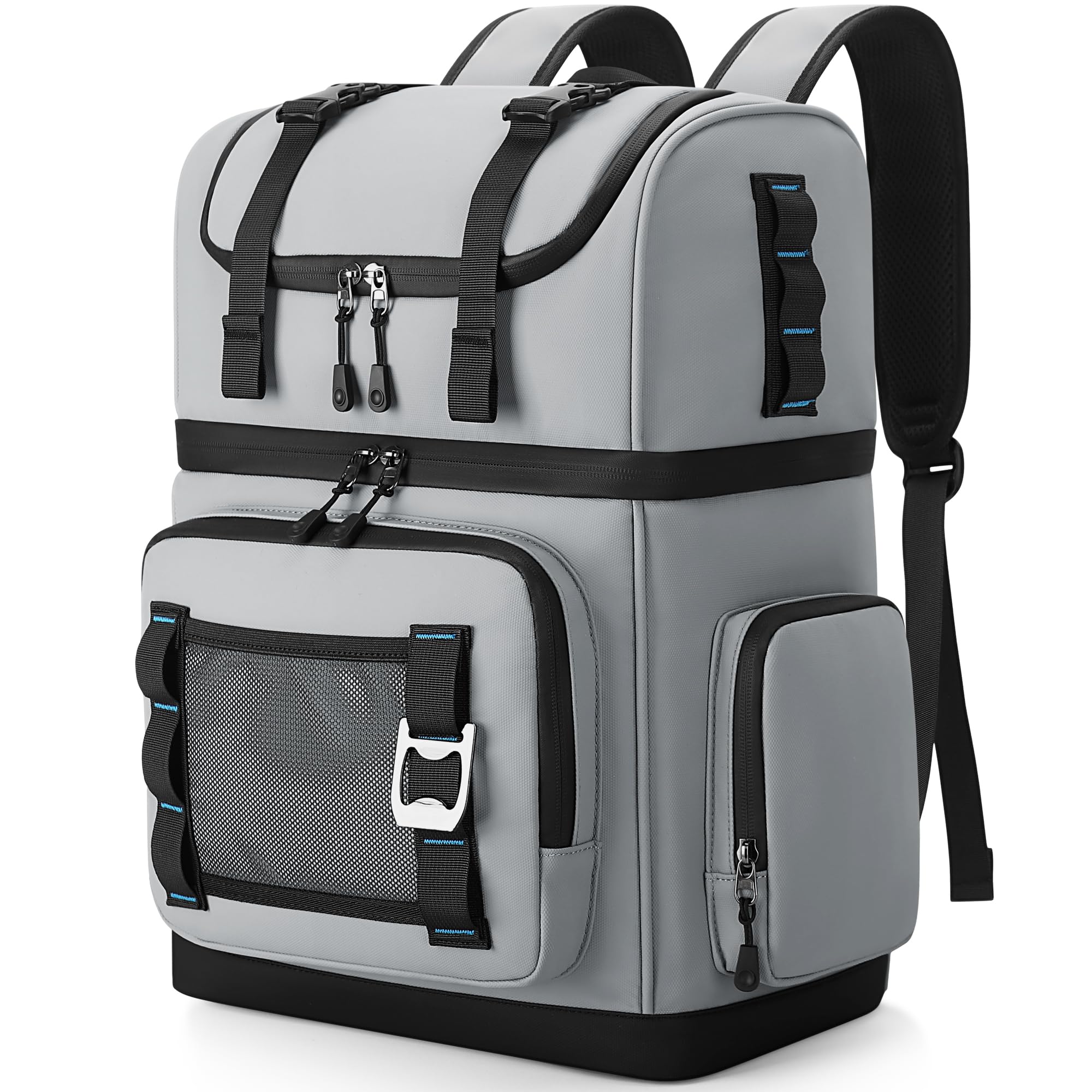 YOUNGOA Large Insulated Cooler Backpack for Men & Women, Waterproof Leakproof Cool Bag Rucksack, Thremal Picnic Backpack for Travel/Camping/Hiking