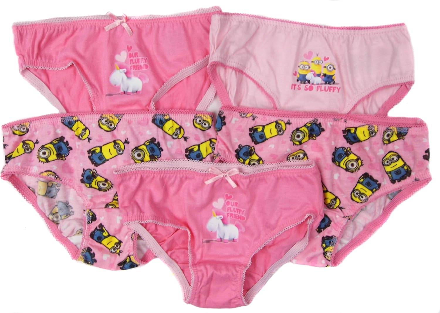 Amazon Girlsミニオンズ怪盗グルー5つパックknickersブリーフパンツage 3 4 Yearsのみ ショーツ 通販